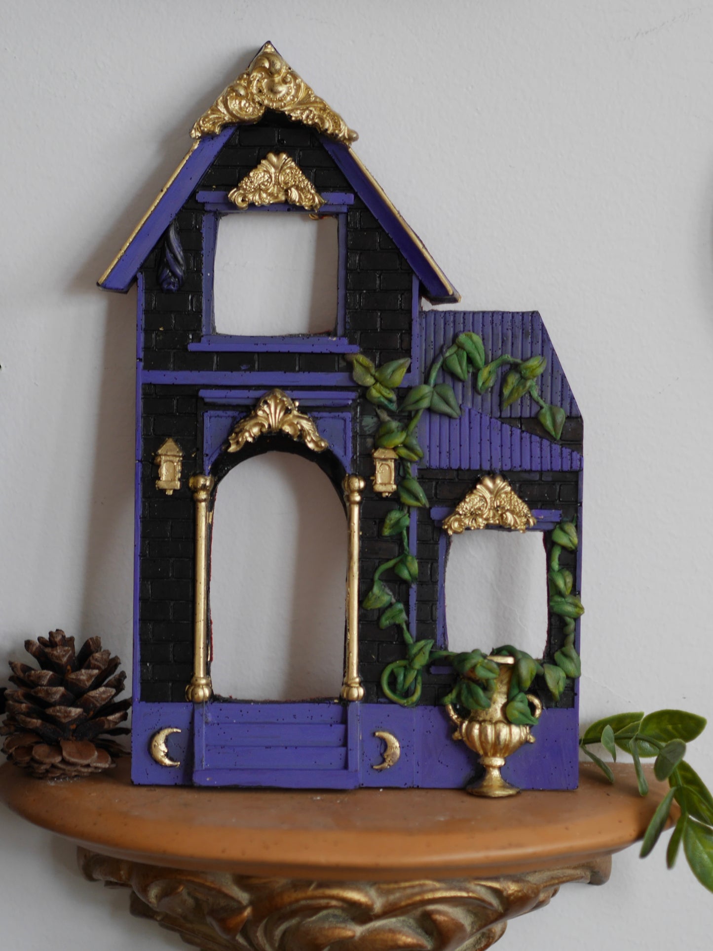 Haunted House Frame - Purple with Vines