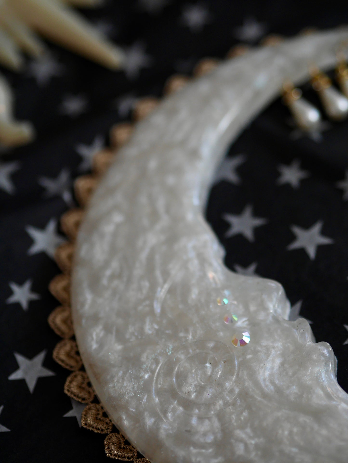 Celestial Twins - Pearl Crescent Moon set PREORDER