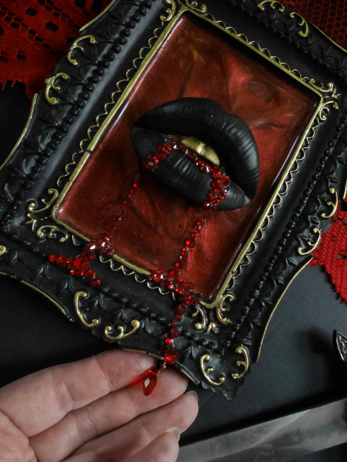 Raven — Vampire Kiss Wall Sculpture