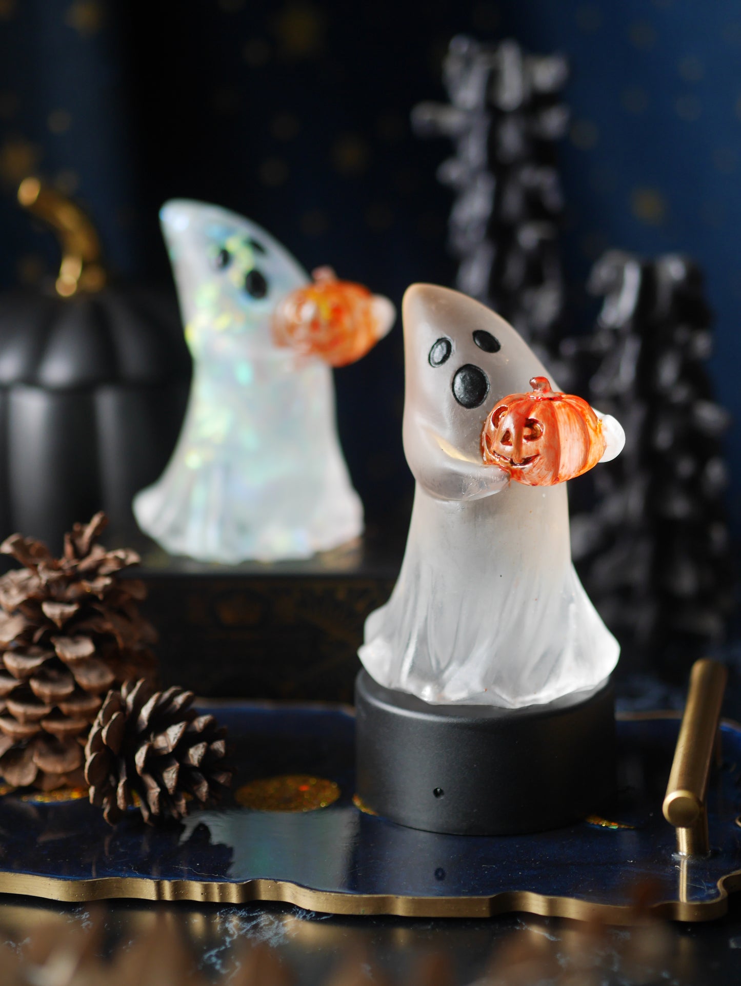 Ghost Lamp on LED base - MADE TO ORDER