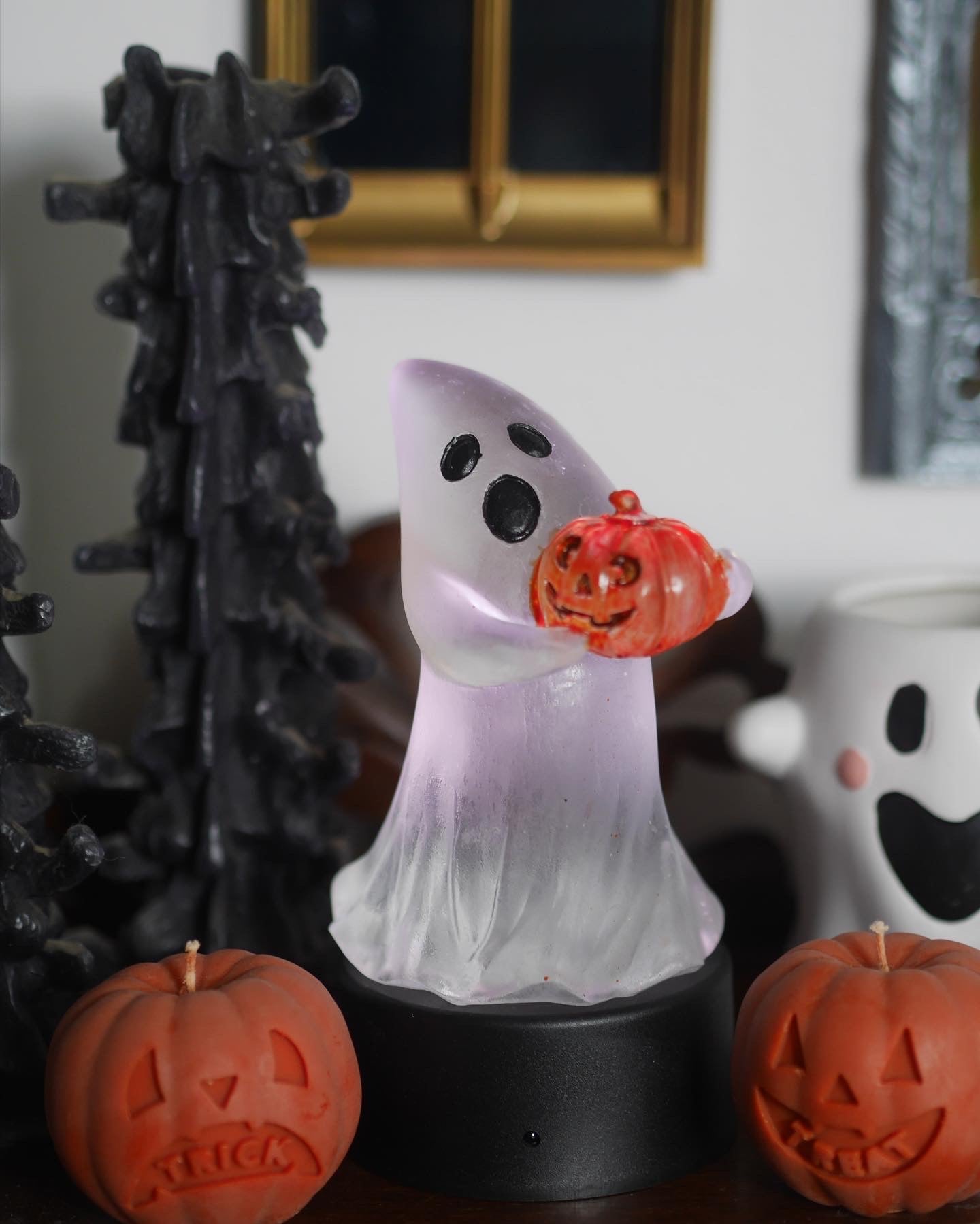 Ghost Lamp on LED base - MADE TO ORDER