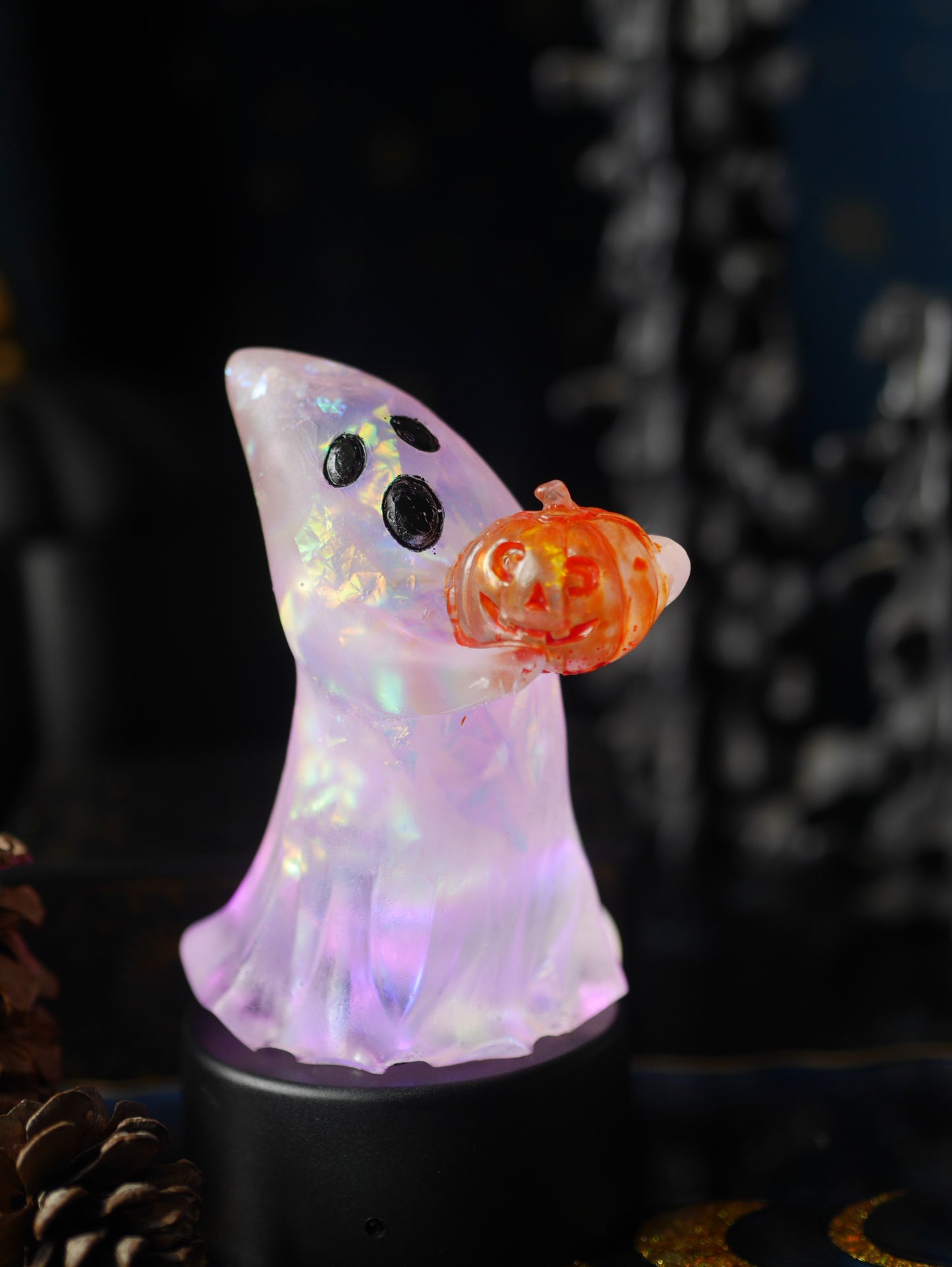 Ghost Lamp on LED base - MADE TO ORDER