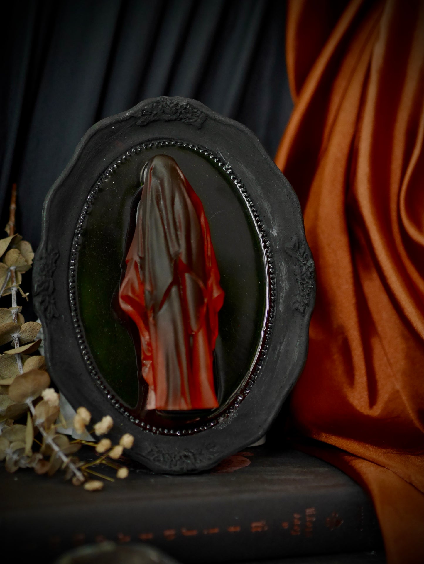 The Red Spectre – Ghost in Ornate Frame – Wall Art
