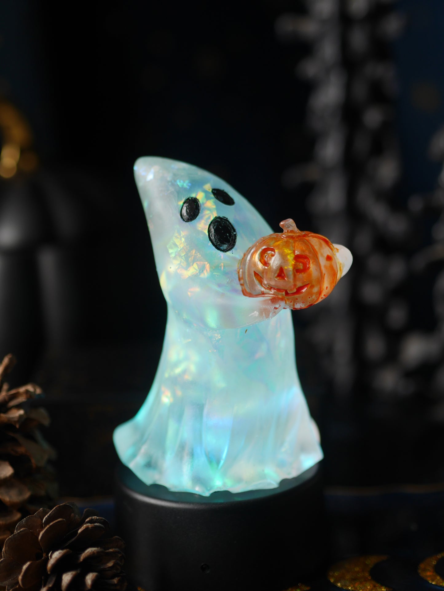 Ghost Lamp on LED base - MADE TO ORDER