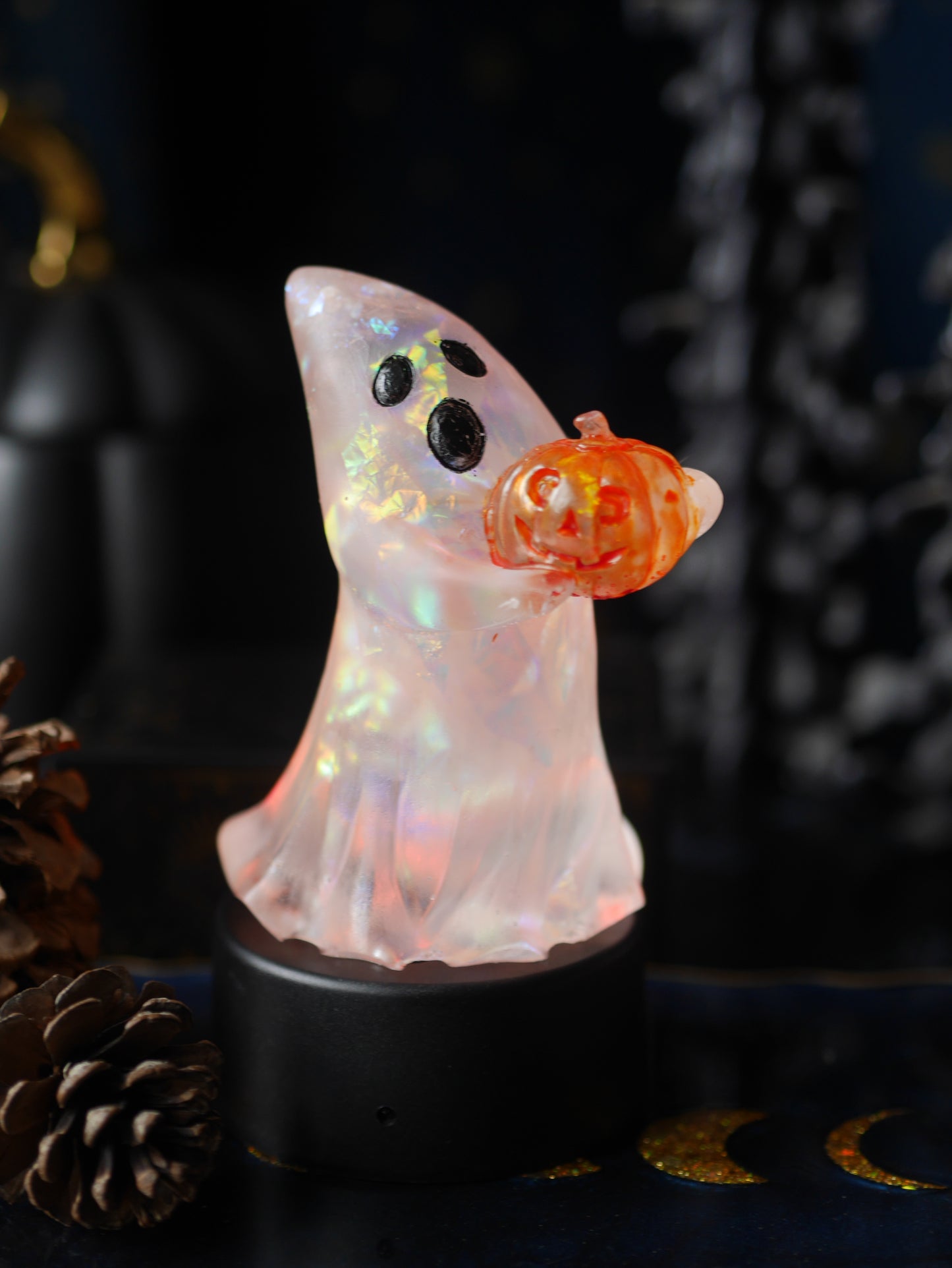Ghost Lamp on LED base - MADE TO ORDER