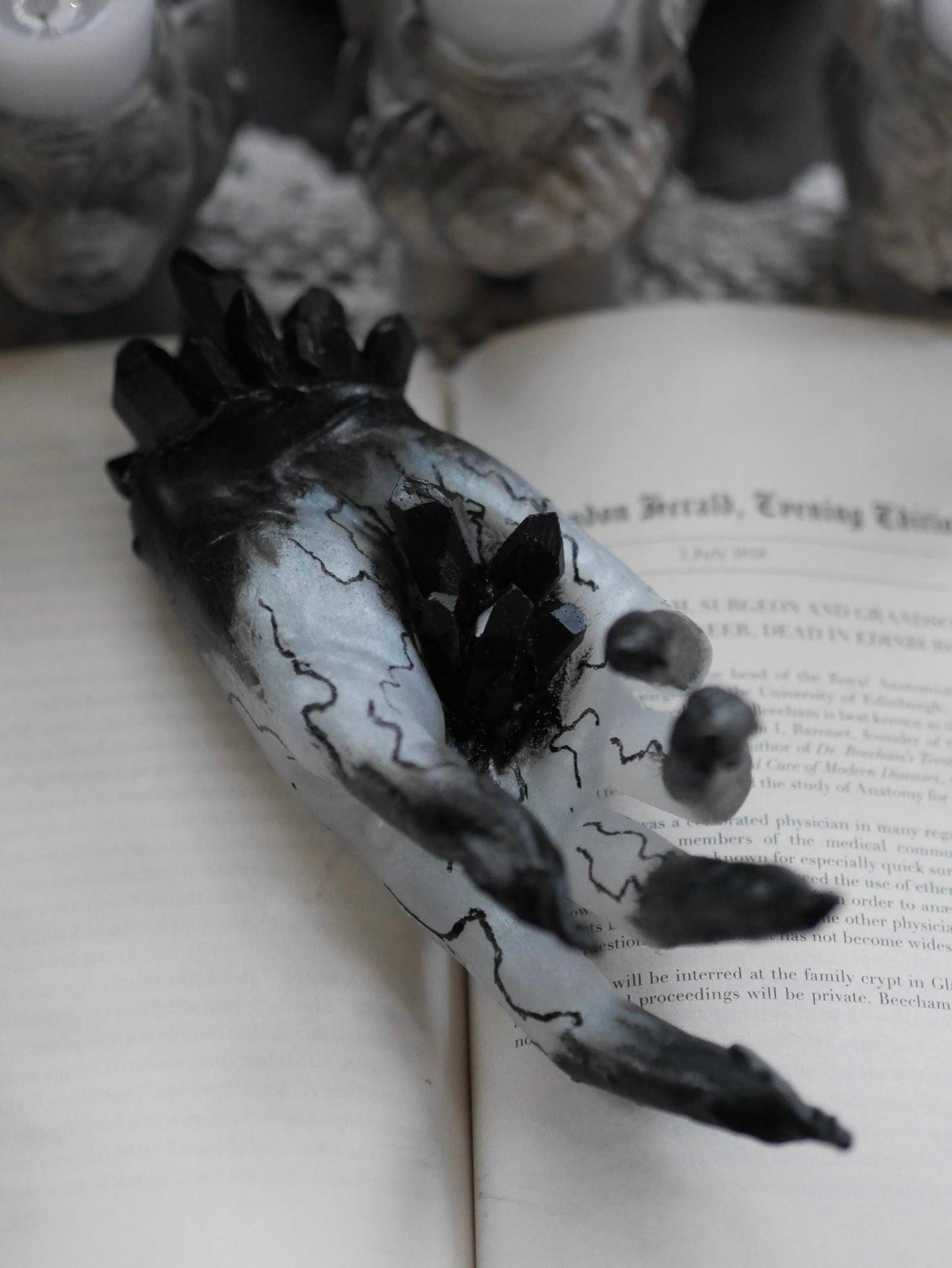 Norwegian Woods Nouveau β Crystal Witch Hand Sculpture