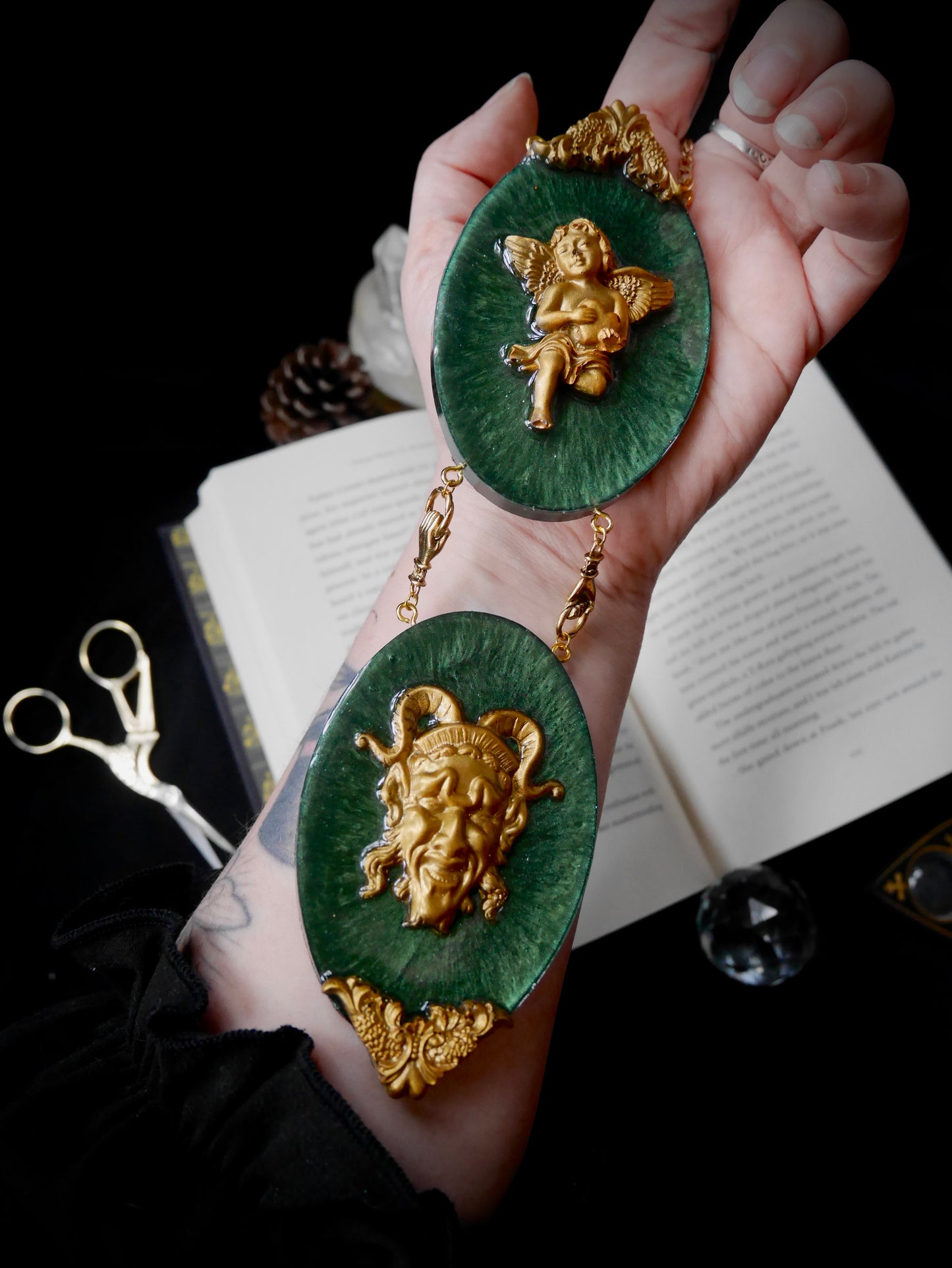 Angels and Demons Mini Double Wall Plaque – Select Colours PREORDER