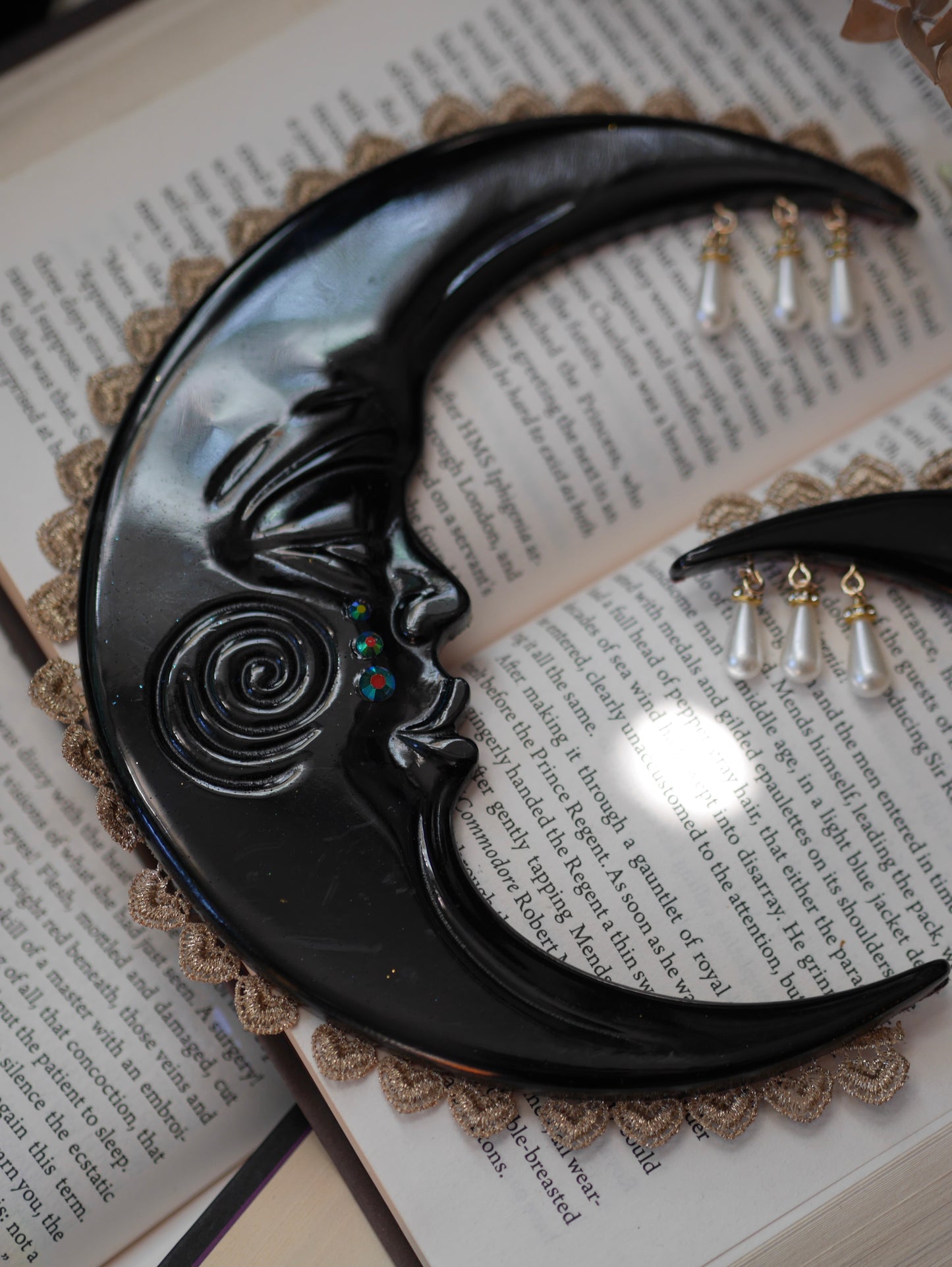 Celestial Twins - Black Crescent Moon set PREORDER