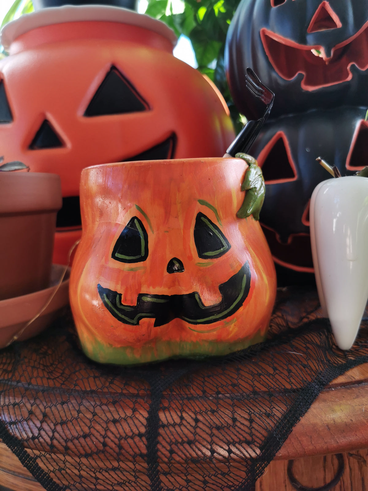 Pumpkin Bum Jack-O-Lantern Vase