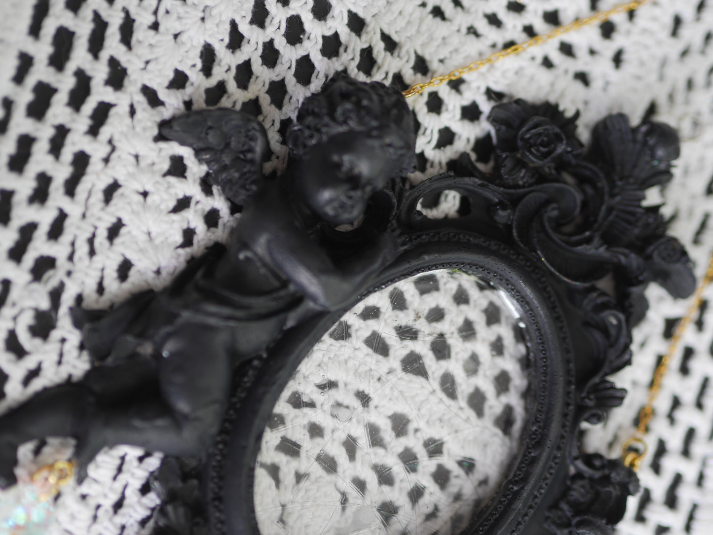 Gothic Cherub Frame Sun Catcher