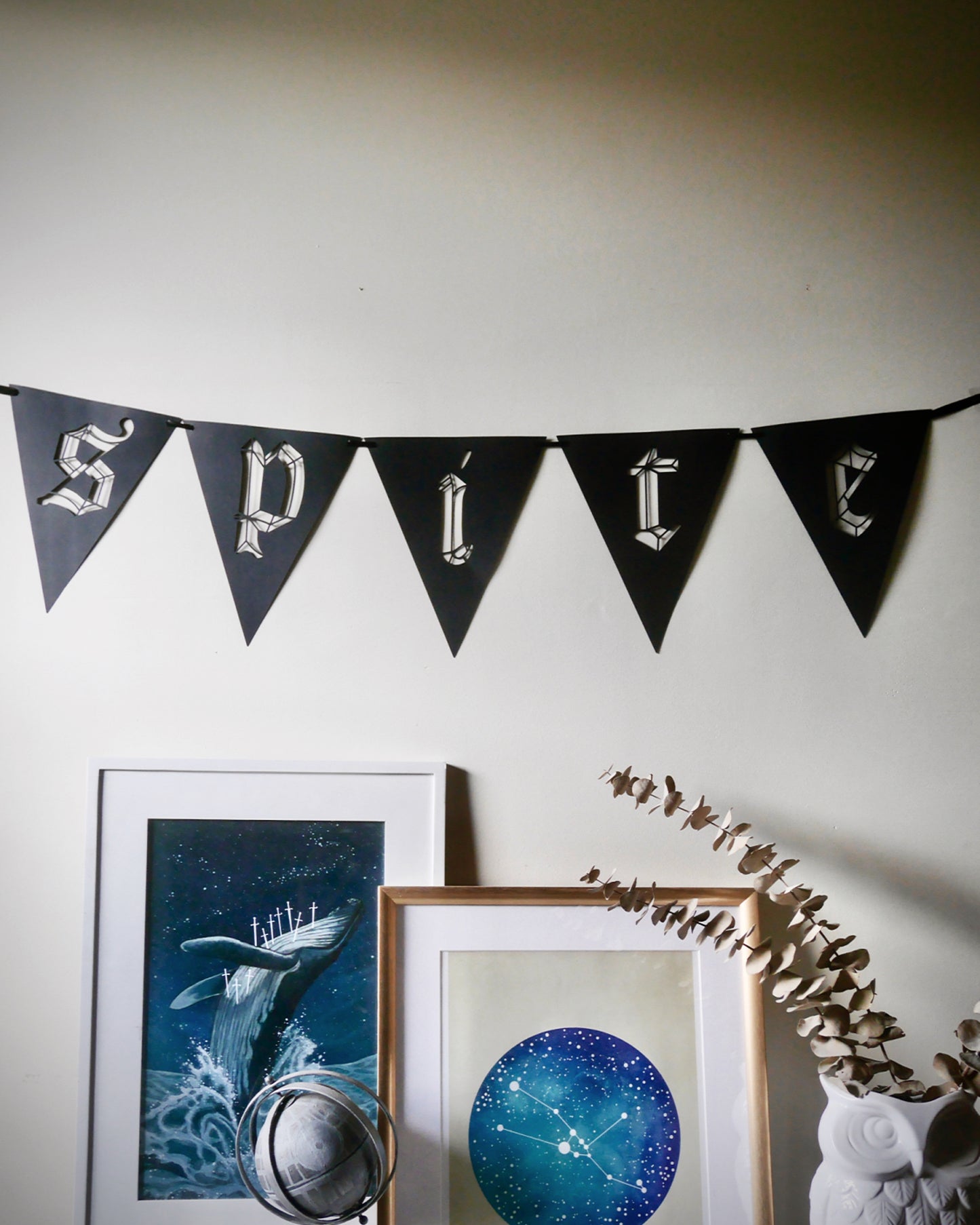 Spite - Paper Pennant Letter Banner