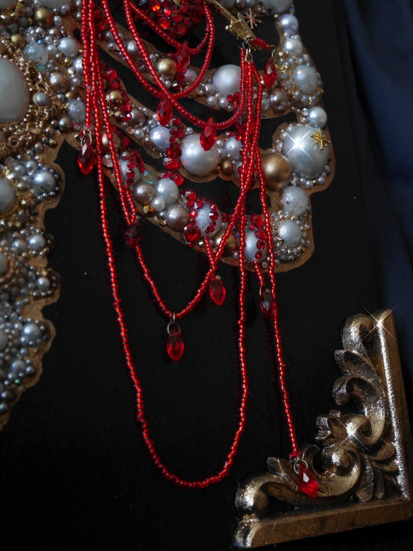 Reliquary – Jewelled Ribcage Sculpture – Anatomy Collection