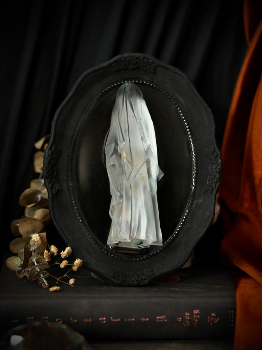 The White Spectre  – Ghost in Ornate Frame – Wall Art - PREORDER