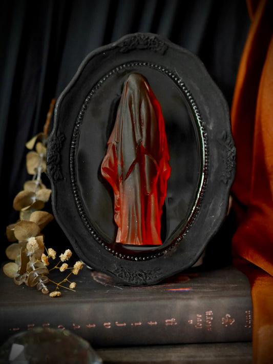 The Red Spectre  – Ghost in Ornate Frame – Wall Art