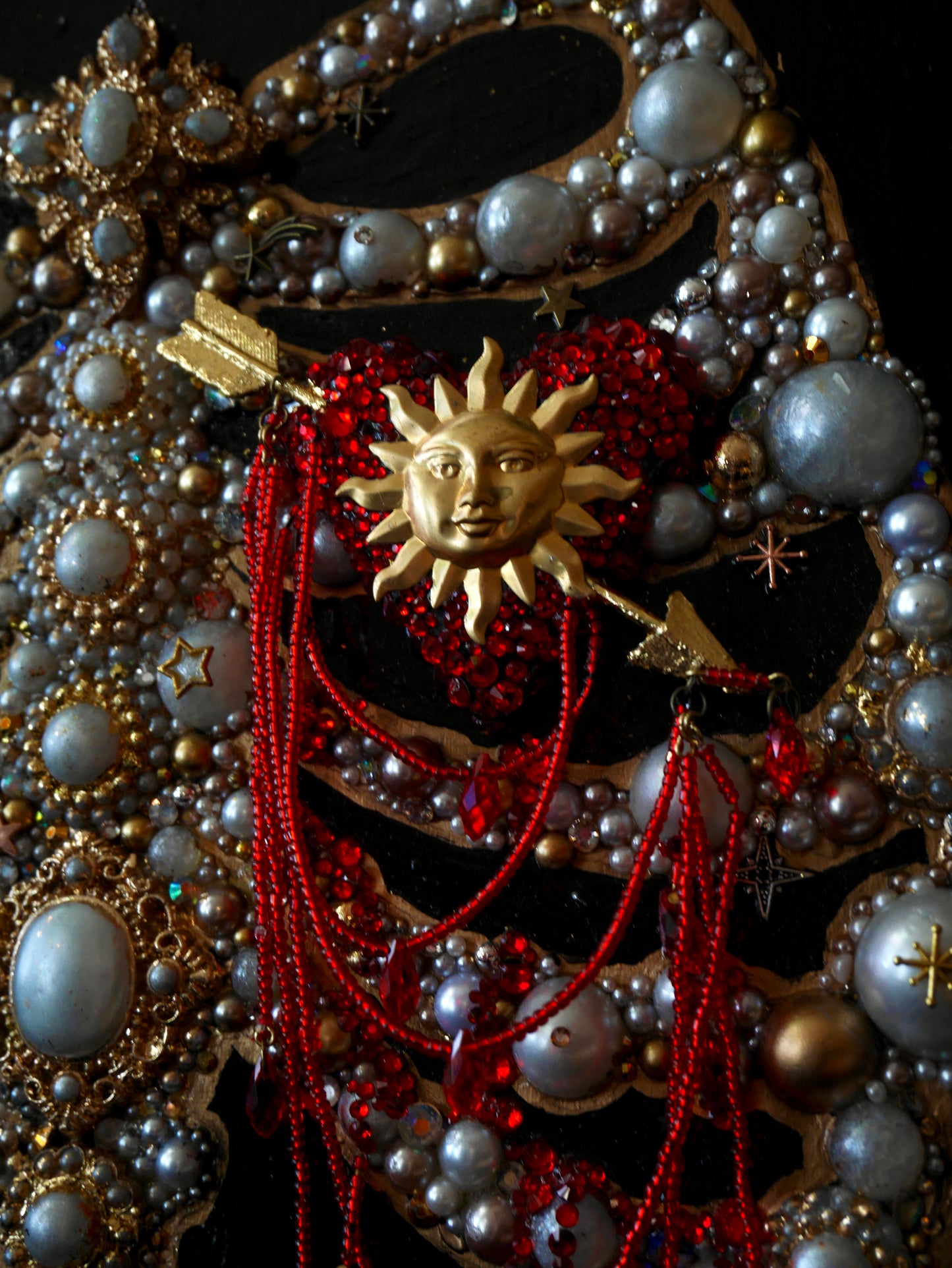 Reliquary – Jewelled Ribcage Sculpture – Anatomy Collection