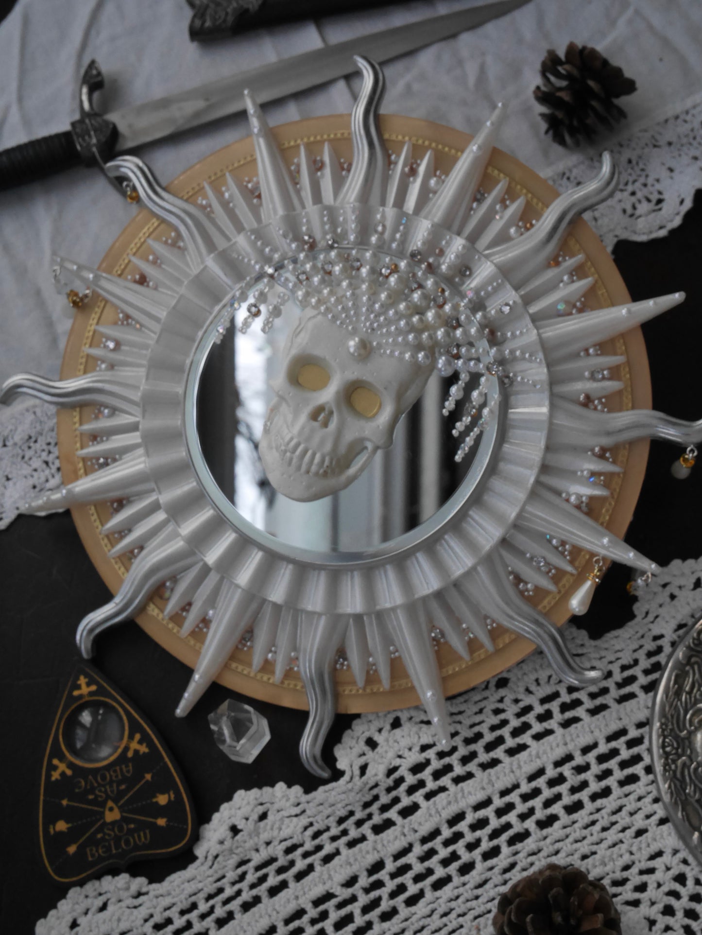 RESERVED SONNE LORE - Winters Crone – Bespoke Wall Mirror