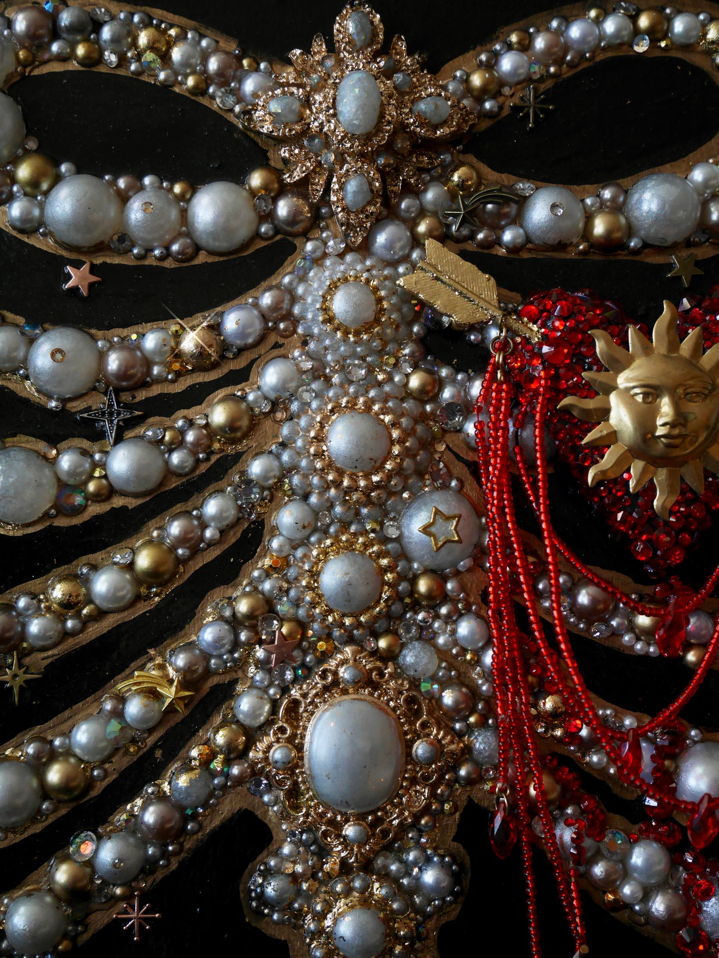 Reliquary – Jewelled Ribcage Sculpture – Anatomy Collection