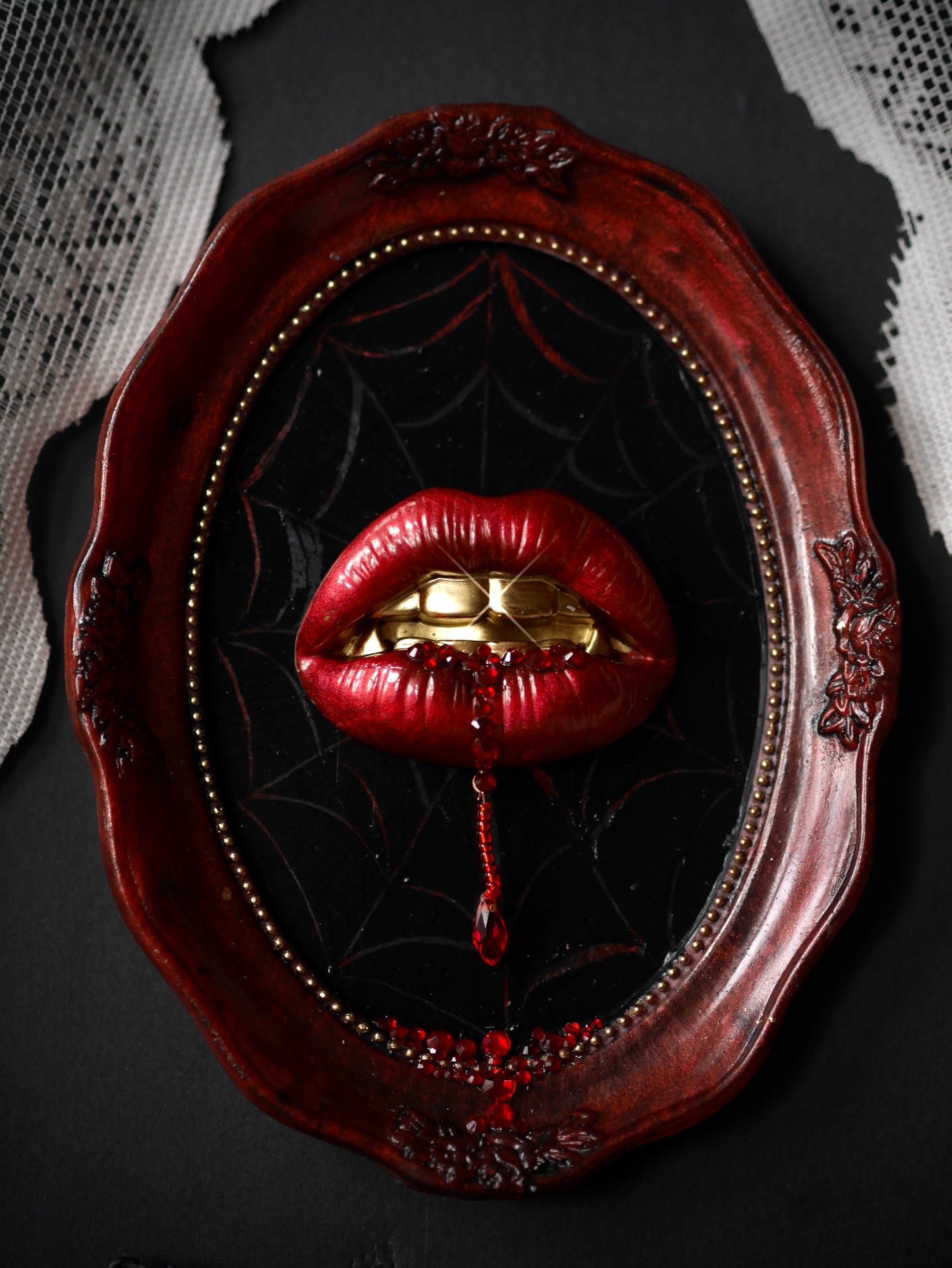 PREORDER – Mina – Brides of Dracula — Vampire Kiss Wall Sculpture