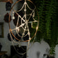 Glass Beaded Spiderweb Sun Catcher - Round