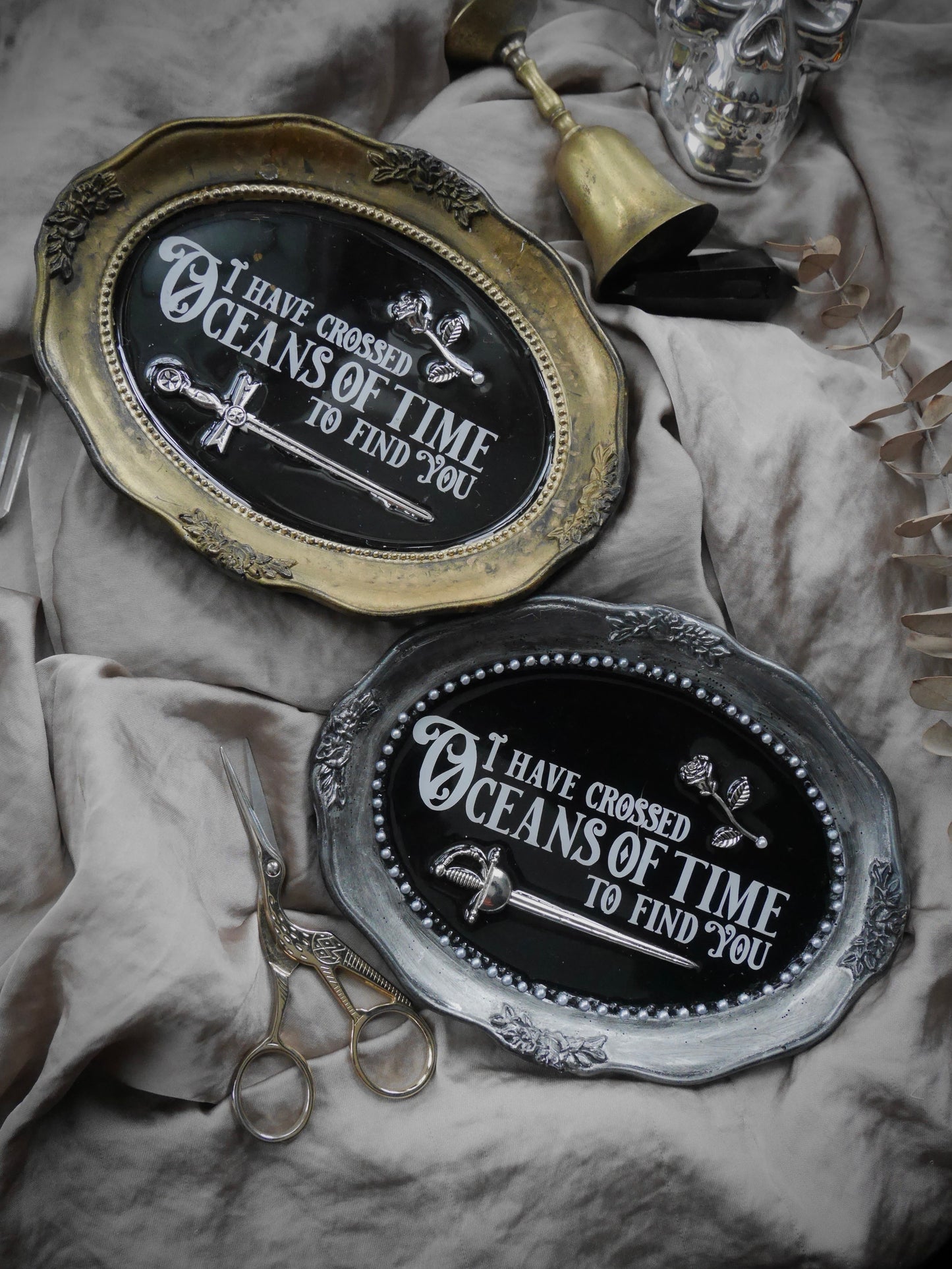 I Have Crossed Oceans of Time to Find You – Silver – Wall Plaque RESTOCK