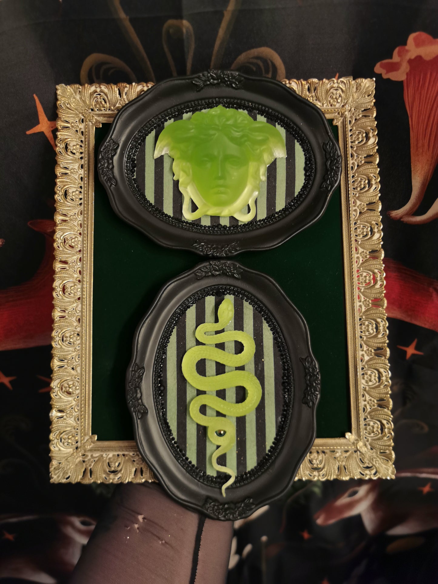 Medusa & Serpent – Set of 2 Wall Sculptures