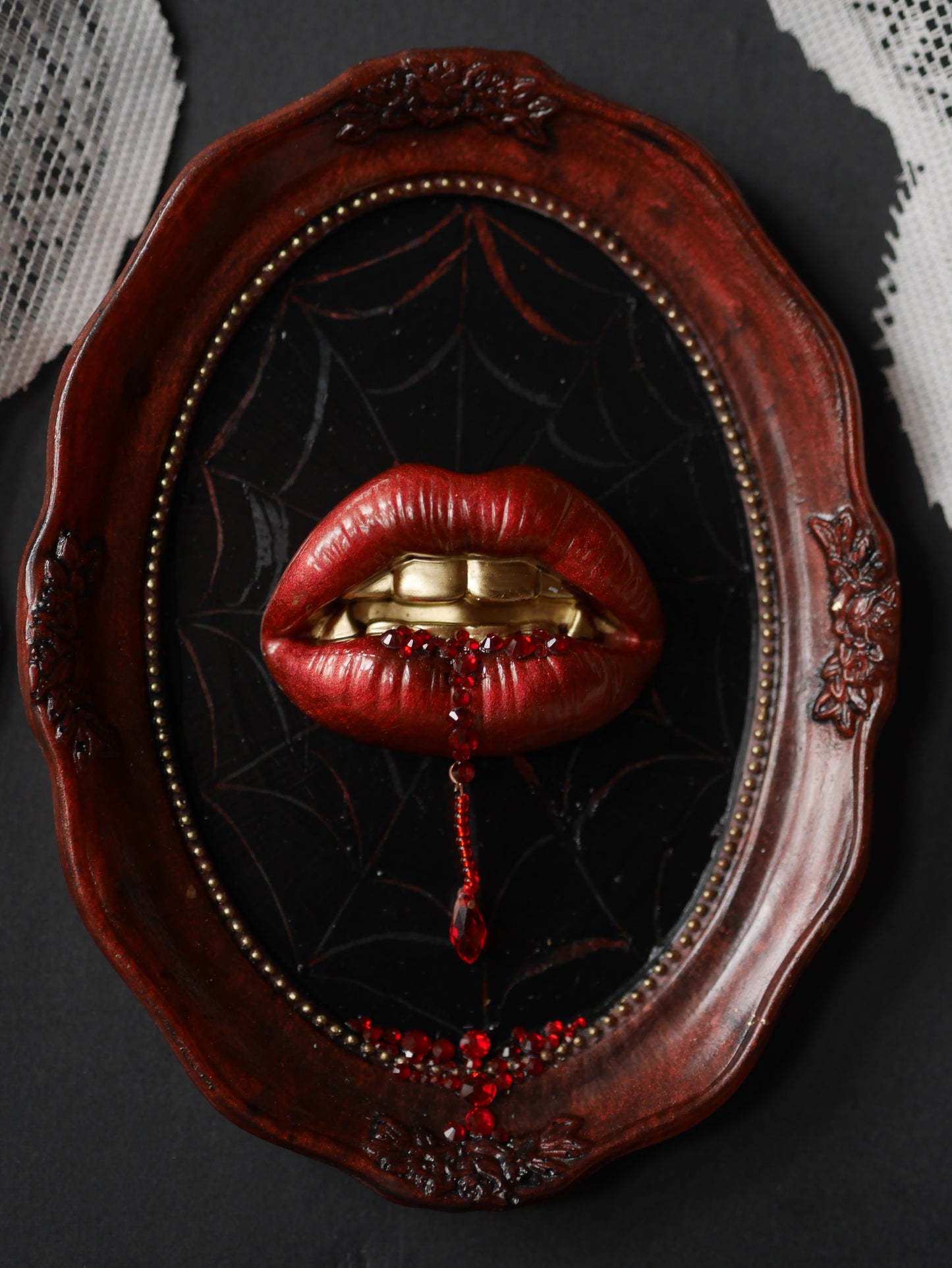 PREORDER – Mina – Brides of Dracula — Vampire Kiss Wall Sculpture