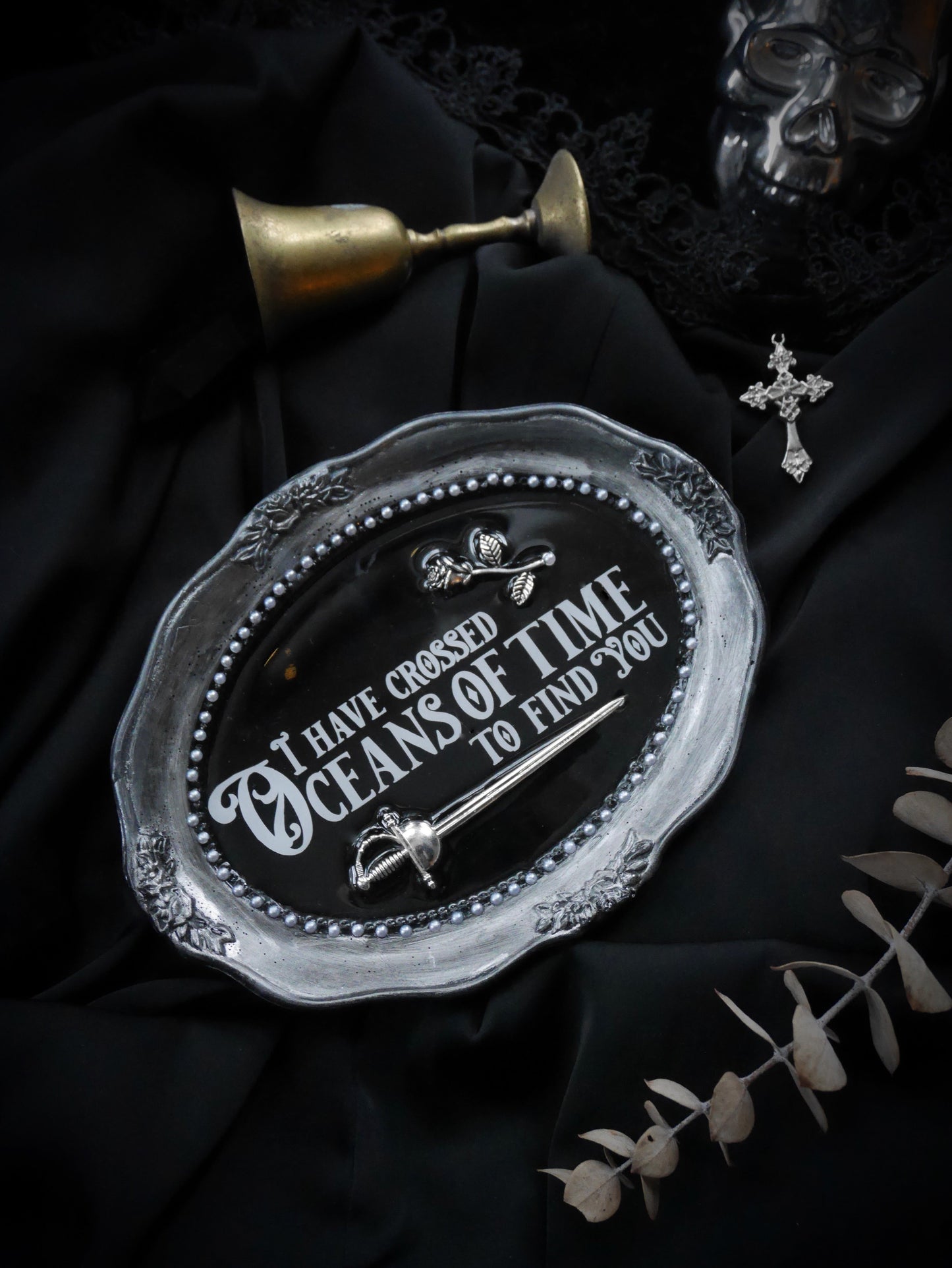 I Have Crossed Oceans of Time to Find You – Silver – Wall Plaque RESTOCK