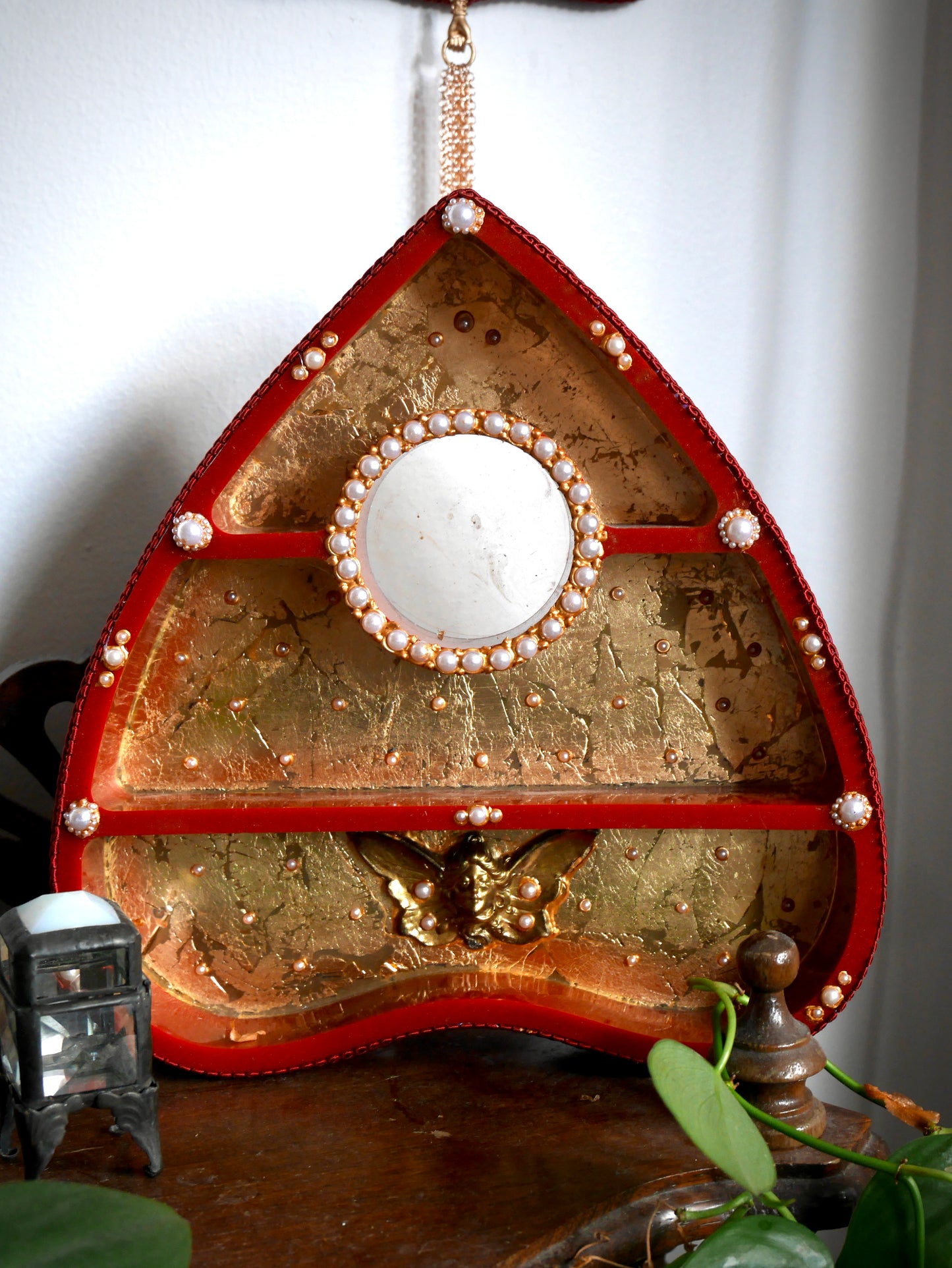 Renaissance Red Planchette Trinket Shelf