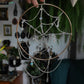 Glass Beaded Spiderweb Sun Catcher - Round