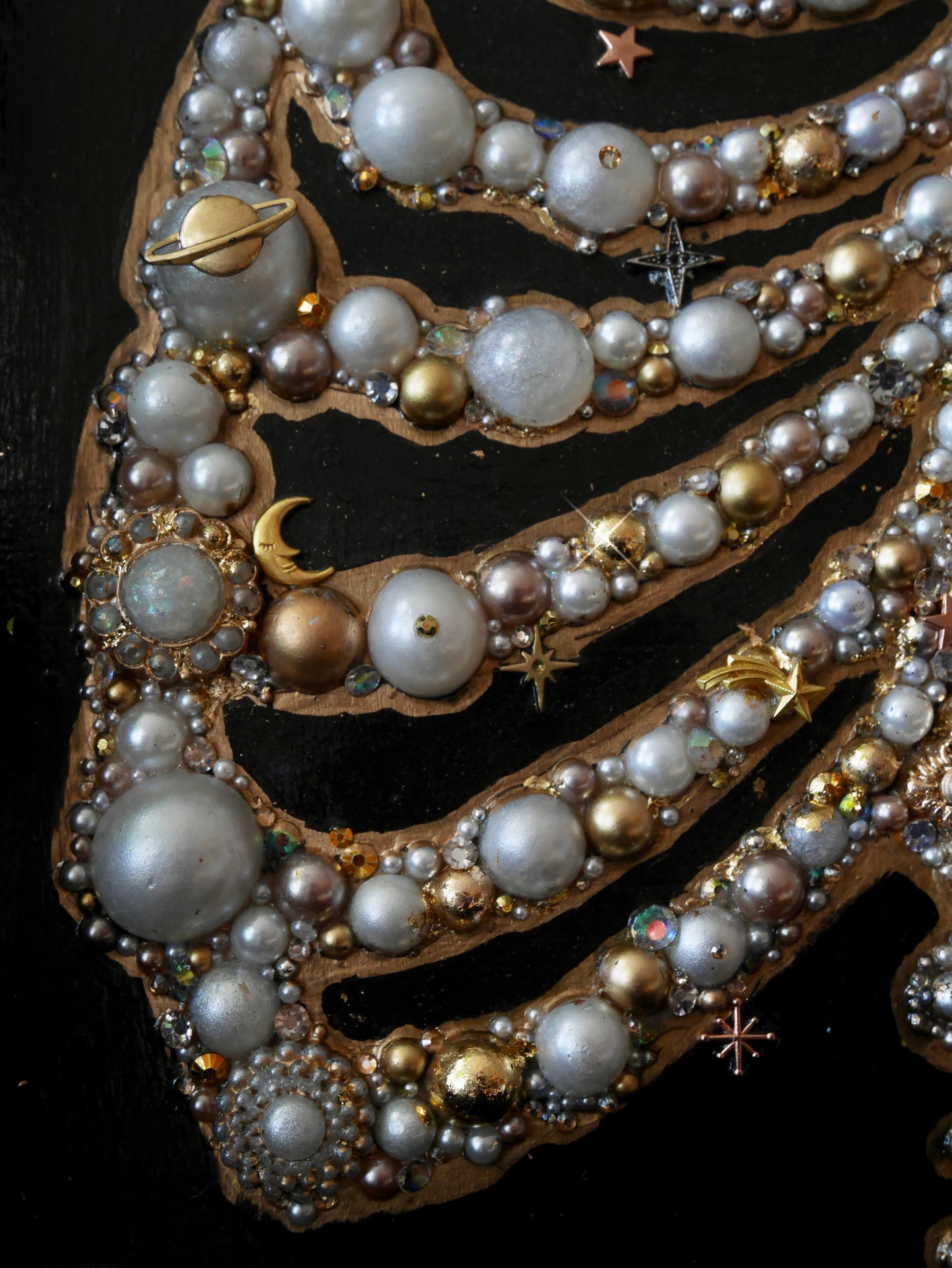 Reliquary – Jewelled Ribcage Sculpture – Anatomy Collection