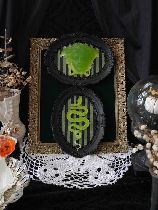Medusa & Serpent – Set of 2 Wall Sculptures
