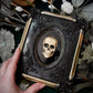 Black Gold Skull in Ornate Victorian Frame