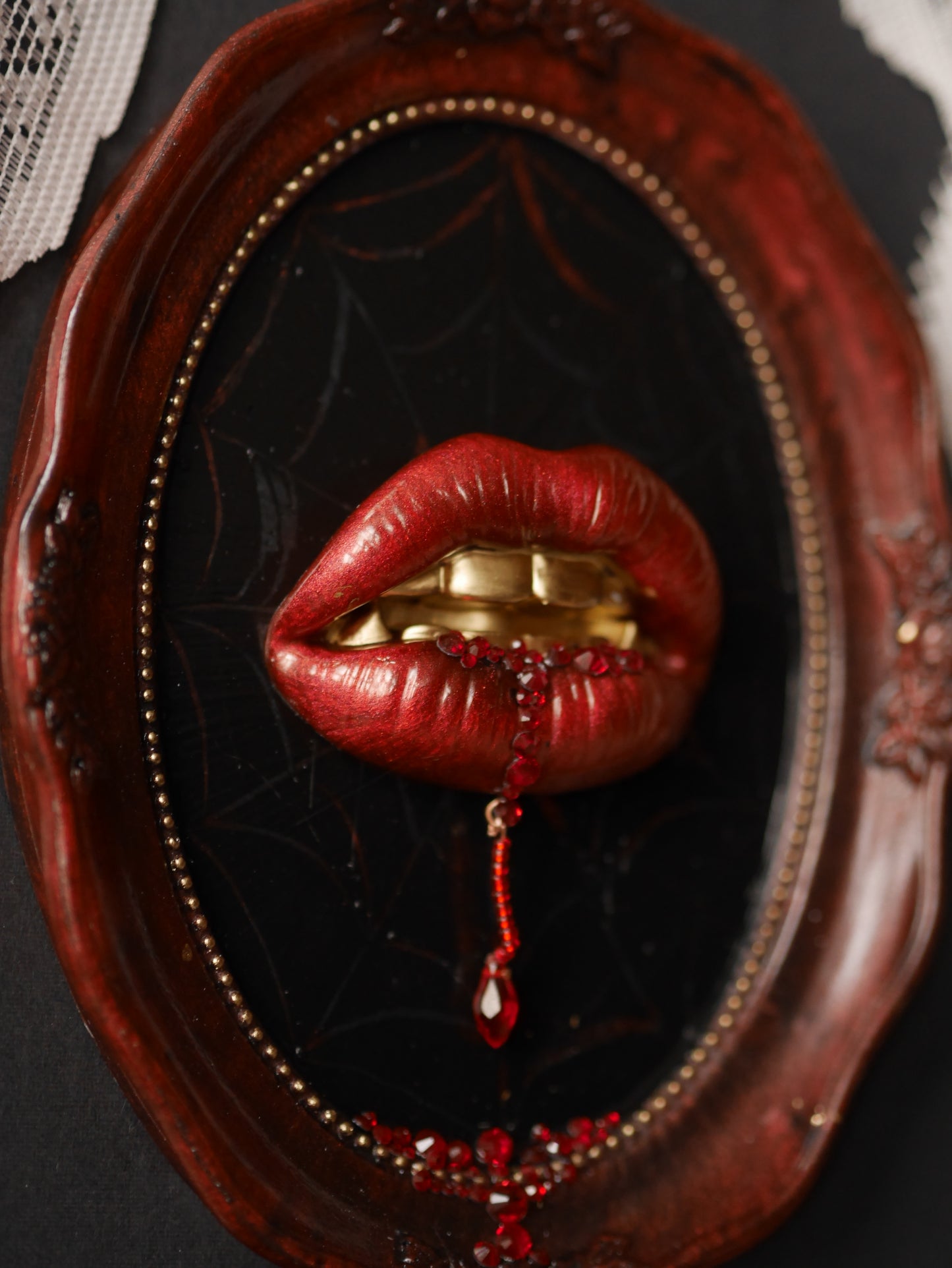 PREORDER – Mina – Brides of Dracula — Vampire Kiss Wall Sculpture