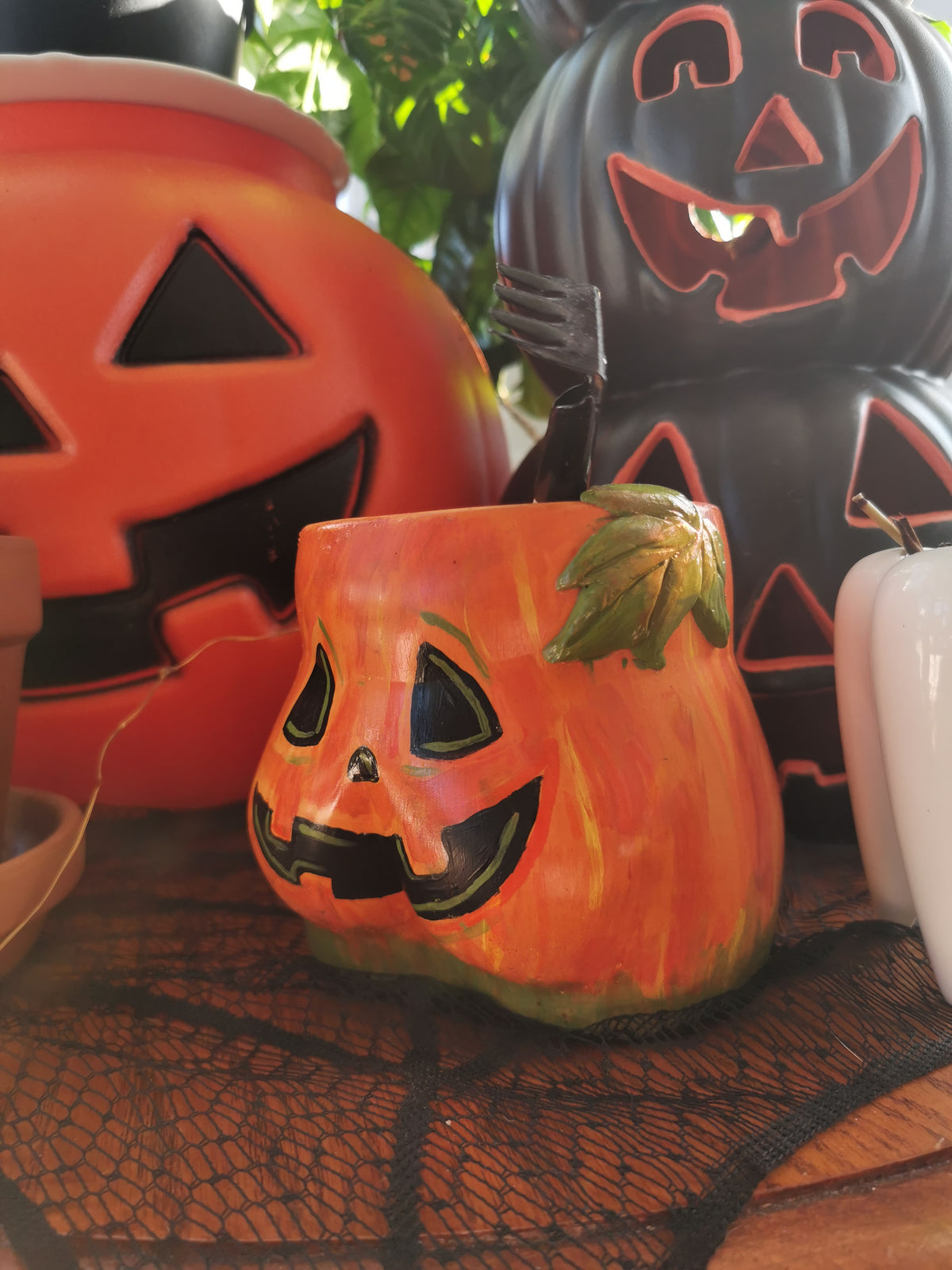 Pumpkin Bum Jack-O-Lantern Vase