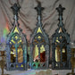 *New Improved Design* Gothic Spires - Pewter and Gold Acrylic Mirror