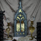 Gothic Spires - Pewter and Gold Acrylic Mirror -